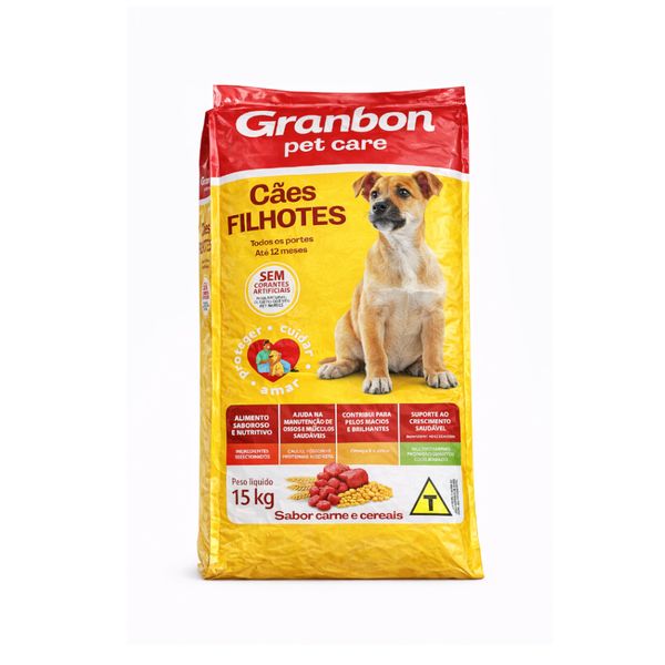 RaA§A£o-para-CA£es-Filhotes-GRANBON-Pet-Care-Carne-e-Cereais-Pacote-15kg.jpg