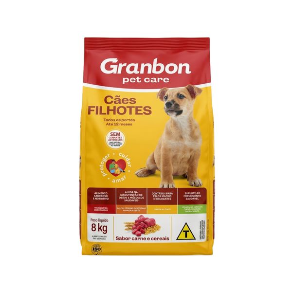 RaA§A£o-para-CA£es-Filhotes-Granbon-Pet-Care-Carne-e-Cereais-Pacote-8kg.jpg