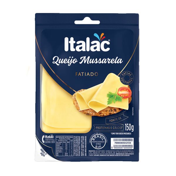 Queijo-Mussarela-ITALAC-Fatiado-Pacote-150g
