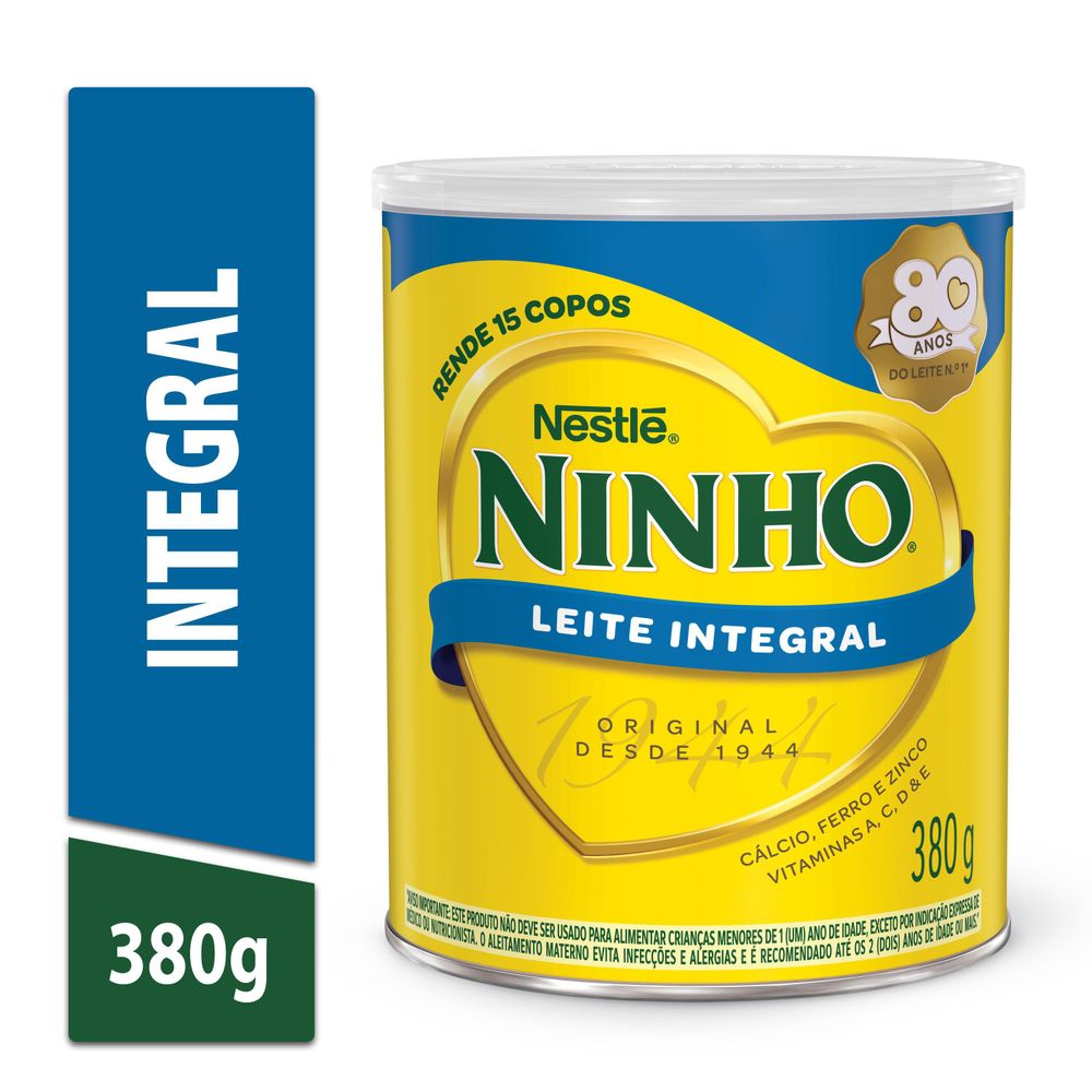 Leite em Pó Ninho Forti+ Integral Lata 380g
