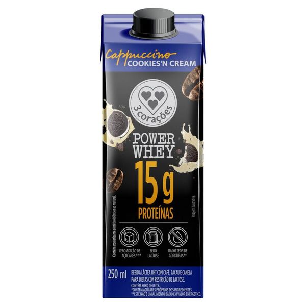 Bebida-Lactea-15g-Cappuccino-Cookies-n-Cream-3-Coracoes-Power-250ml