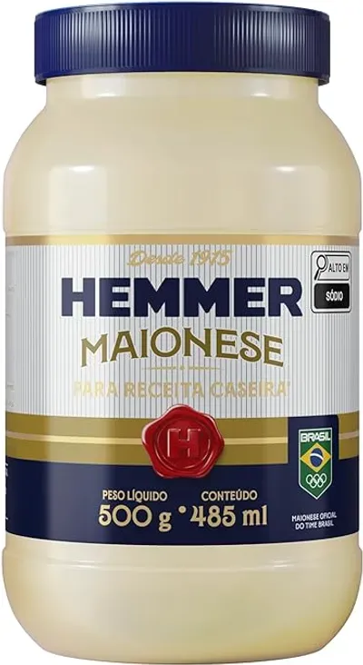 Maionese Hemmer Receita Caseira Pote 500g