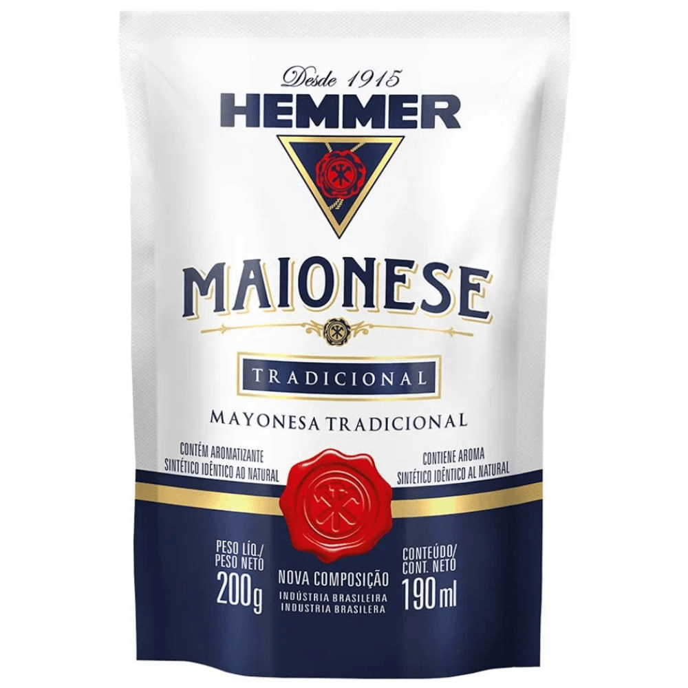 Maionese Tradicional Hemmer Sachê 200g