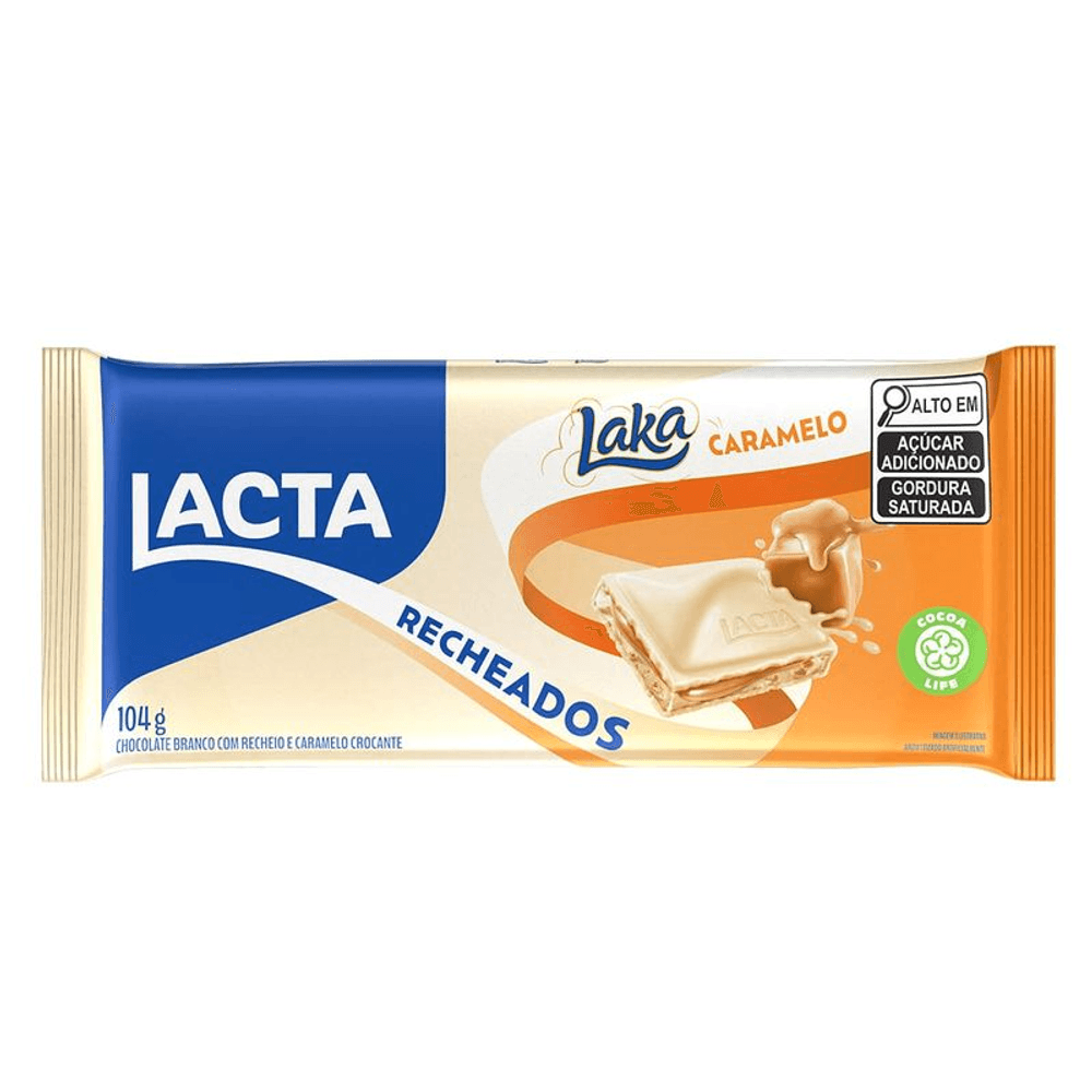 Chocolate Lacta Laka Caramelo 104g