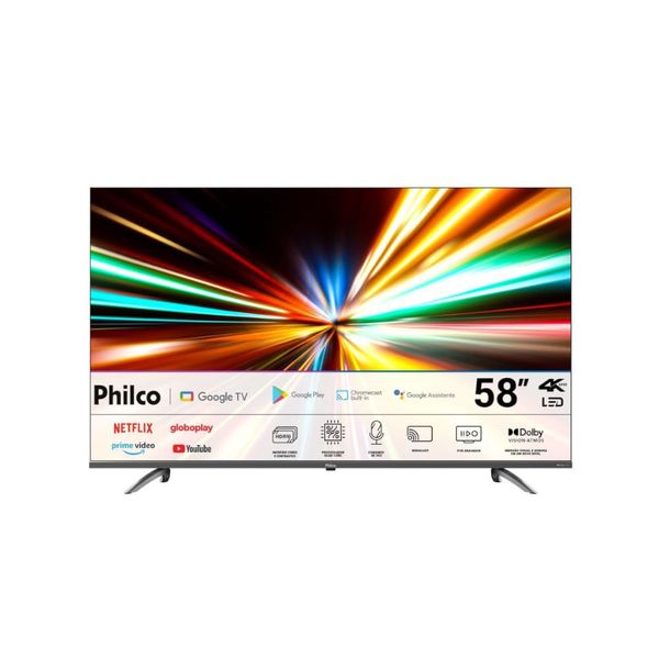 Smart-TV-PHILCO-58--LED-4K-Google-TV-HDR10-Dolby-Audio-Bivolt